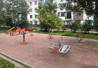 A fost amenajat un teren de fitnees/workout în preajma mai multor blocuri de locuit din strada Albișoara