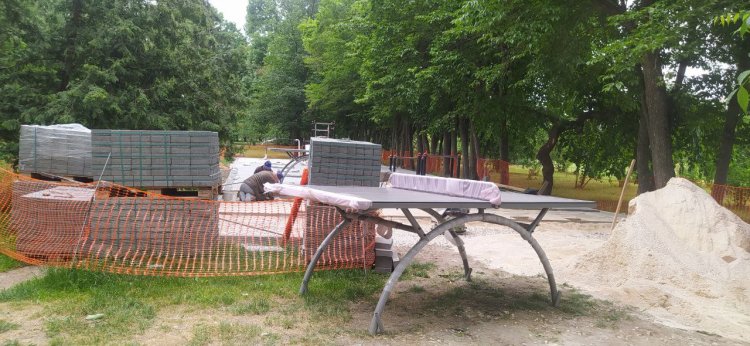 Leagăne, două terenuri de joacă pentru copii și un teren de fitness și workout în parcul "Dendrariu"